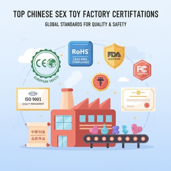 What certifications do top Chinese sex toy factories typically hold？